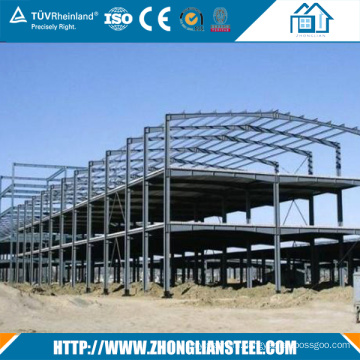 Construction design Prefabricated Hot galvanized Steel Structures workshop/warehouse